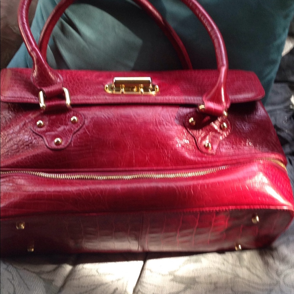 Awesome red textured bag by the find